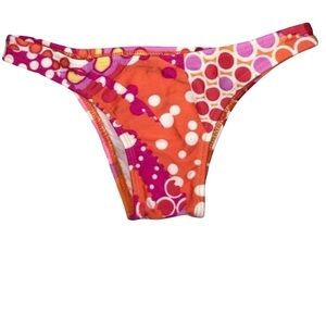 Recco Size Small Bright Color Printed Bikini Bottom. New